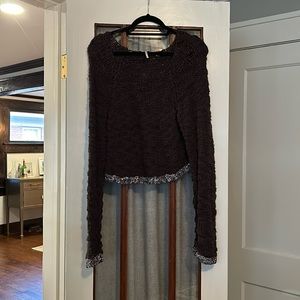 Free people brown knit sweater